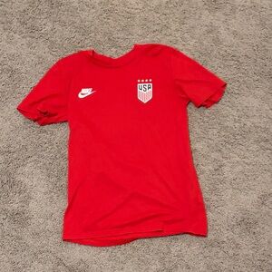 Nike Red USA Emblem Tee